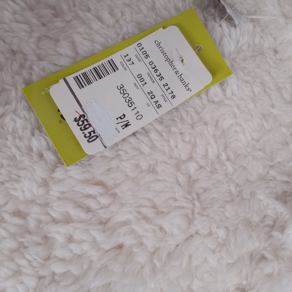 Christopher & Banks REVERSIBLE VEST P/M‎ IVORY NWT - Picture 13 of 14